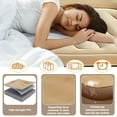 thumbnail image 3 of OUYI Inflatable Bed Double Leak-proof mattress with Electric Pump & Pillows Removable Backrest Multifunctional Foldable Air Sofa Guest Bed, 600lb Max(Brown, Queen Size), 3 of 9