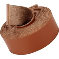 79" Long 1" Wide Matte Brown Leather Lace Strips 2mm Thick Flat Leather String Cord Strap Roll Belt Wrap Single Sided Leather Supplies Faux Cord for Crafting Clothing Furniture Handles