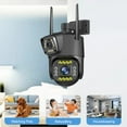 Dual Screen Wireless Camera, Outdoor Home Use,360 Degree Connection To