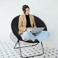 thumbnail image 6 of Saucer Chair Slipcover Removable Polyester Washable for Furniture Protection Black, 6 of 11