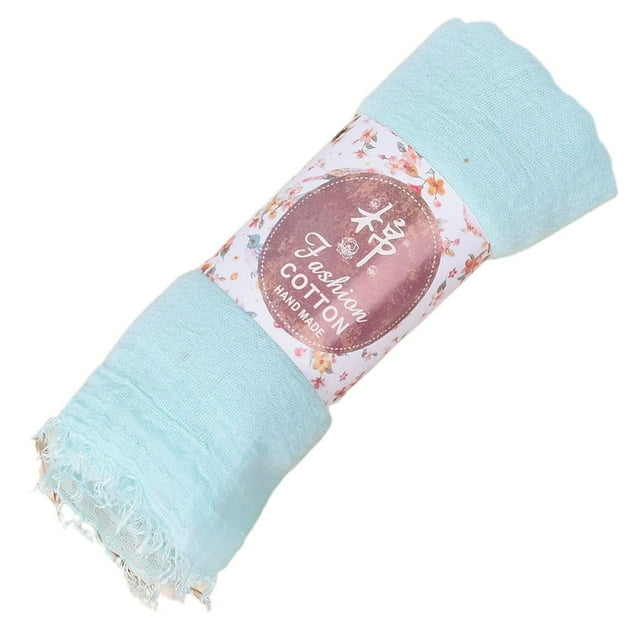Foulard en Coton Uni pour Femmes, Châle Respirant, Foulard de Plein Air, Couvre-Chef