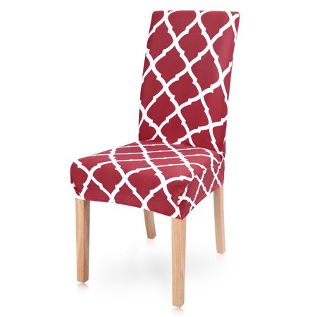SEARCHI  Dining Chair Slipcovers, Geometric Printed Dining Chair , Removable Washable Short Dining Chair Slipcovers  Dining , ,