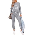 thumbnail image 5 of Conjunto Deportivo PRETTYGARDEN Mujer Estampado Gris 2XL, 5 of 5