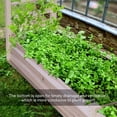 thumbnail image 3 of VIVOSUN Wooden Raised Garden Bed, 48 x 24 x 30 Inches, Outdoor Wood Planter Box with Gloves and a Liner, with Trellis for Vine Climbing for Garden, Patio, Balcony, Backyard and Outdoors, 3 of 7