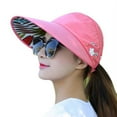 thumbnail image 2 of Sun Hats for Women Wide Brim UV Protection Summer Beach Packable Visor, 2 of 7
