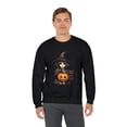 thumbnail image 5 of Teenage Witch with Cat and Pumpkin Unisex Heavy Blend™ Crewneck Sweatshirt, 5 of 7