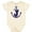 Natural, variant on Inktastic Monogram J Nautical Anchor Boys or Girls Baby Bodysuit