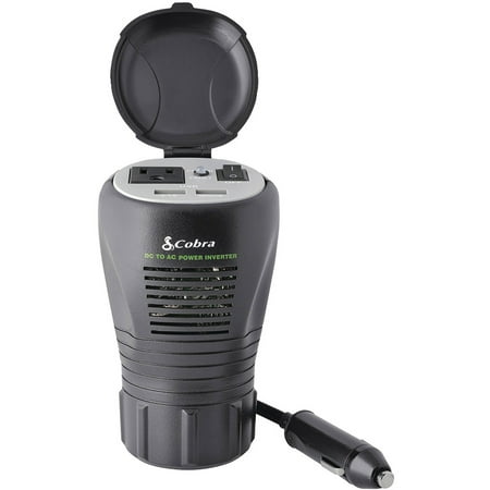 Cobra CPI290CH 200W 2.1A USB 12V DC to 120V AC Power Inverter