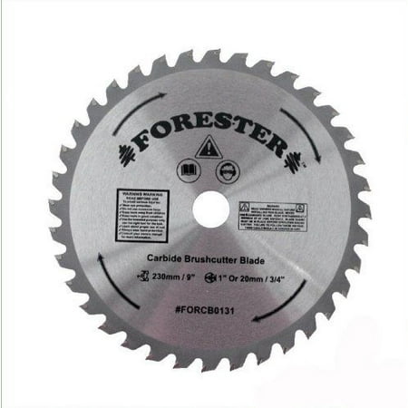 

Forester 36 Tooth Carbide Tip Brush Blade - 9 X 1 / 20MM ARBOR - FORCB0131