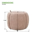 thumbnail image 6 of Castel Storage Ottoman in Blush Pink Fabric, 6 of 6