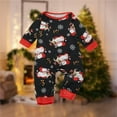 thumbnail image 1 of Christmas Family Cute Sleepwear Cotton Matching Pjs Set Casual Parent Child Sets, 1 of 9