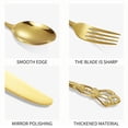 thumbnail image 3 of PENGXIANG Heavy Duty Silverware Set with Steak Knives Stainless Steel Flatware Cutlery Set for Home Kitchen Restaurant Hotel, 3 of 5