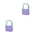 thumbnail image 2 of Inteprter Bolsa de malla conveniente y duradera para juguetes de playa y almacenamiento, bolsa de malla de nailon de amplia aplicación para banda azul púrpura 24*20cm 2Conjunto, 2 of 6