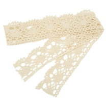LYUMO 10 Yards Lace Trim Lace Ribbon 4cm Width for Tablecloth Curtain Clothes Decoration, Beige