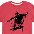 thumbnail image 3 of Instant Message - Skateboarding - Spray Painted Skater - Toddler & Youth Short Sleeve T-Shirt, 3 of 6