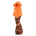 thumbnail image 3 of Girls 2 Piece Pumpkin Spice Thanksgiving Clothes Set Outfit (10Y, Brown), 3 of 5