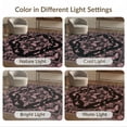 thumbnail image 7 of ODIKA 9'x12' Washable Area Rug Non-Slip, Chair-Friendly Butterfly Vintage Damask Shaped Pink Print Goth Ornate Gothic Moth Refined for Dining Room, Basement, Large Office, 7 of 7