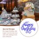 thumbnail image 4 of Yuarrent 10 piezas de adornos para cupcakes, tarjeta de inserción para decoración de bebés, accesorios de boda, letrero para fiesta, decoración de Decoración del hogar Azul real Yuarrent HA062285-10B, 4 of 6
