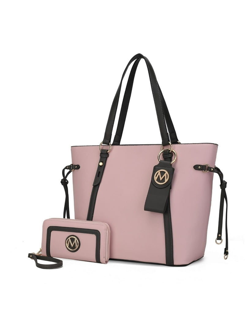 MKF Collection Women's Koeia Vegan Leather Tote Bag, Wristlet