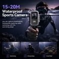 thumbnail image 3 of Saneen 4K Action Vlogging Camera 1.3" Touchscreen Wearable Body Cameras with EIS Stabilization, 120° Wide-Angle Lens, Waterproof Case & 32GB Card, 3 of 10