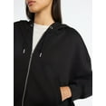 thumbnail image 4 of Scoop Women's and Women's Plus New Scubaknit Barrel Hoodie, Sizes XS-4X, 4 of 5