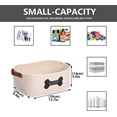 thumbnail image 6 of Brabtod Cotton Rope Dog Toy Basket with Handle, Large Dog bin, Puppy Kitty Bed, Dog Toy Basket - Perfect for Carry pet Toys, Blankets, leashes, chew Toys, Diapers-Beige, 6 of 7