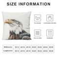 thumbnail image 5 of Orinice Bald Eagle Symbolism Graphic Decorative Cushion Throw Pillow Cover for Home Couch Living Room Sofa Bedroom 1PC Short Plush All Year Use 18x18in, 5 of 5