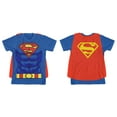 thumbnail image 2 of Superman Boys Costume Cape Short Sleeve T-Shirt, Sizes XS-2XL, 2 of 3