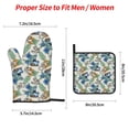 thumbnail image 2 of Sikiie Dinosaurs And Leaves Oven Mitts and Pot Holders, Silicone Oven Gloves, Heat Resistant Oven Mitts 4Pcs Set, 2 of 6