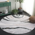 thumbnail image 2 of SAFAVIEH Alenia Elihu Abstract Area Rug, Gray/Ivory, 6'7" x 6'7" Round, 2 of 7