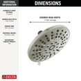 thumbnail image 2 of Delta 4-Setting Shower Head - 75617SN - Spotshield Brushed Nickel, 2 of 5