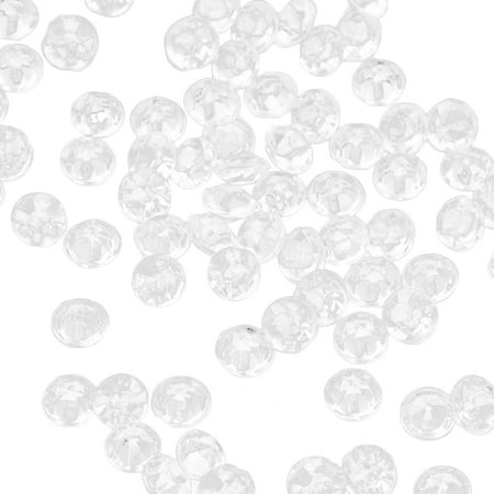 

500 Pcs 10mm Transparent Bottom Acrylic Crystals Plastic Loose Diamonds Crystal Pen Mobile Phone Shell Wedding Bouquet DIY Acces