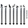 thumbnail image 7 of ADruer 36 Inches Iron Art Snow Gauge, Handmade Metal Snow Depth Measuring Stick Outdoor, Iron Snow Gauge Snow Measuring Device Garden Stakes Winter Decorations Outdoor Yard (Chimpanzees), 7 of 7