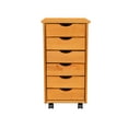 thumbnail image 5 of Jela Solid Wood 6 Drawer Roll Cart in Med Pine, 5 of 6