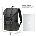 thumbnail image 2 of KAUKKO Laptop Outdoor Backpack, Traveling Rucksack Fits 15.6 Inch Laptop(23-Coffee), 2 of 5