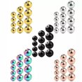 OPALRY 20pcs Replacement Balls Gold Black Multicolor Ball Nose Lip Ear