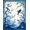 Blue Ivory, Pattern 8, variant on Design&I 8'x10' Washable Area Rug Extra Large Skid-Resistant Low Profile Chinoiserie Songbird Blossoms Scrolling Vine Border Decorative for Living Room, Family