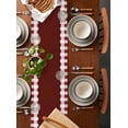 thumbnail image 5 of Table Runners 120 Inches Long Dress Scarves, Fat Chef Farmhouse Coffee/Dining/Kitchen Table Runner for Living Room, Red Gourmet Kitchen Red Black Buffalo Plaid 13x120 Inch, 5 of 7