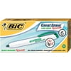 BIC Great Erase Retractable Dry Erase Marker, Fine Point, Green, 1-Dozen