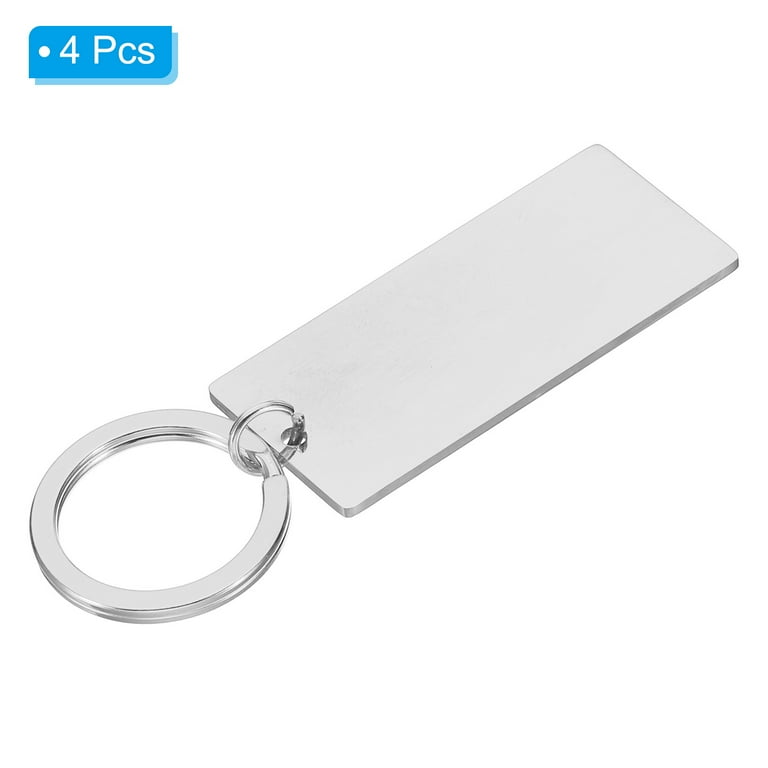 Pcs Metal Stamping Blanks, Metal Keychain Blanks Rectangle