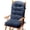 Blue, variant on Millsilo High Back Rocking Chair Cushions 44" x 19" x 4", Indoor Rocker Cushion Set for Wooden Rocking Chairs, Thick Tufted Seat & Back Pad with Non-Slip Bottom & Ties, Khaki