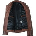 thumbnail image 3 of Pure Leather - Men's Easy Rider Motorcycle Lambskin Leather Jacket, 3 of 7