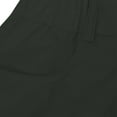 thumbnail image 5 of UYISJ Women's Corduroy Pants Mid Rise Elastic Waist Pants Casual Wide Leg Baggy Trousers Loose Fit Solid Pants with Pockets Army Green S, 5 of 8
