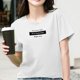 thumbnail image 3 of Blusa Termica Gibobby Mujer Casual Letras Impresión Diaria Cuello Redondo Manga Corta L, 3 of 5