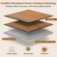 thumbnail image 4 of Costway Folding Aluminum Camping Table with  Carry Bag Roll-Up Picnic Table with  Wood Grain, 4 of 11