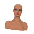thumbnail image 3 of Soporte de Peluca de Maniquí Calva Femenina Perfecl PVC 54 cm, 3 of 8