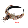 thumbnail image 3 of Diadema de cristal con cuentas de mariposa,Aro ancho para el cabello para mujer,Accesorios para el cabello Headwear, 3 of 6