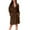 Coffee, variant on Seasonal Hooded Pajama Set Plush Thermal Bathrobe Comfortable Home Loungewear