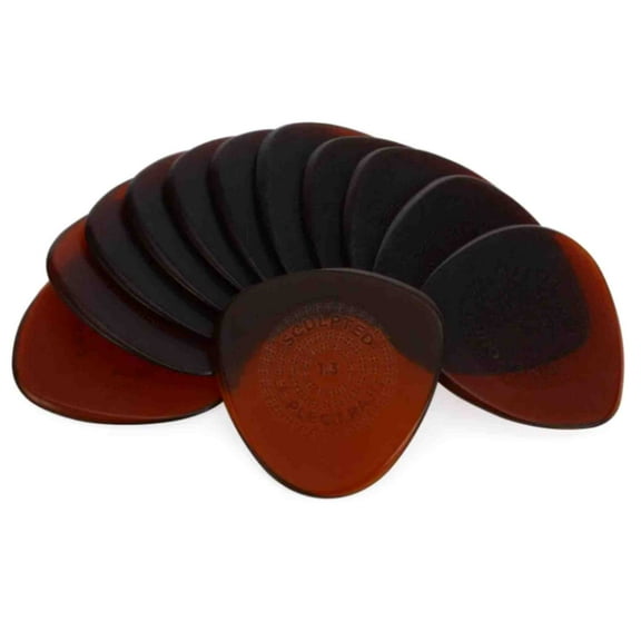 Dunlop Primetone Semi-Round Grip Guitar Pick - 1.30mm Gauge - 12 Pack