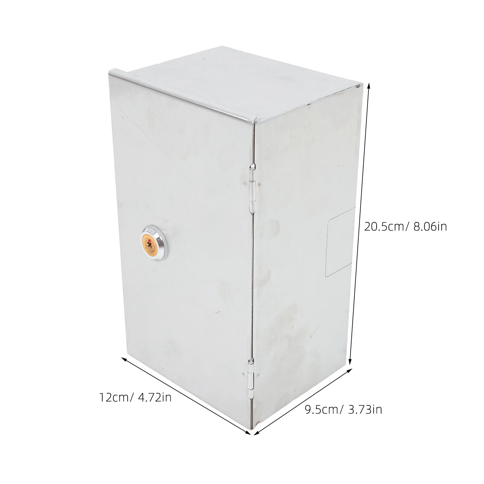 Baluue Weatherproof Stainless Steel Electrical Outlet Socket Protector Box with Lockable Cover for Outdoor Use